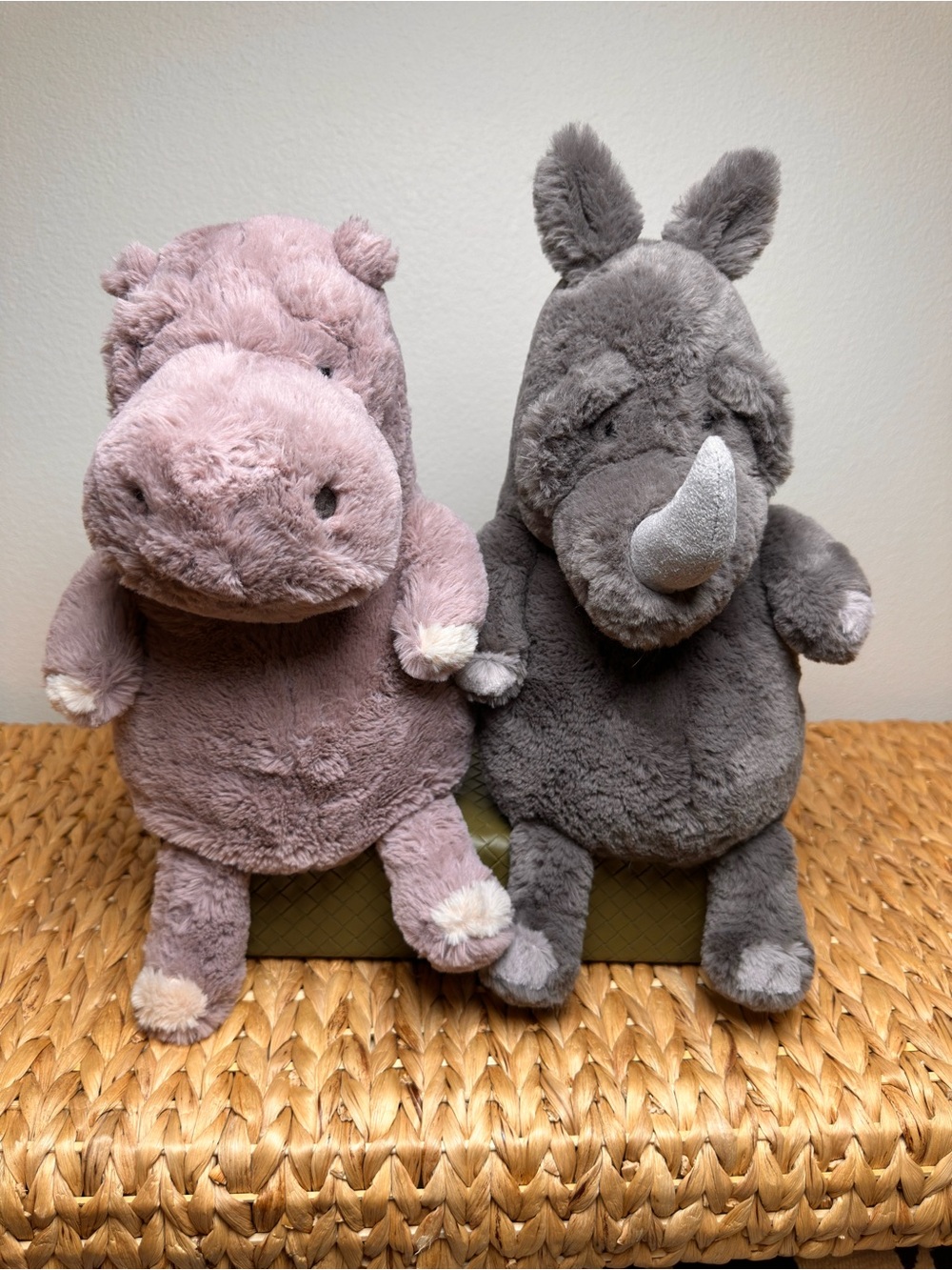 Jellycat Roderick Rhino & Myrtle Hippo both BNWT / Retired / Rare & VHTF